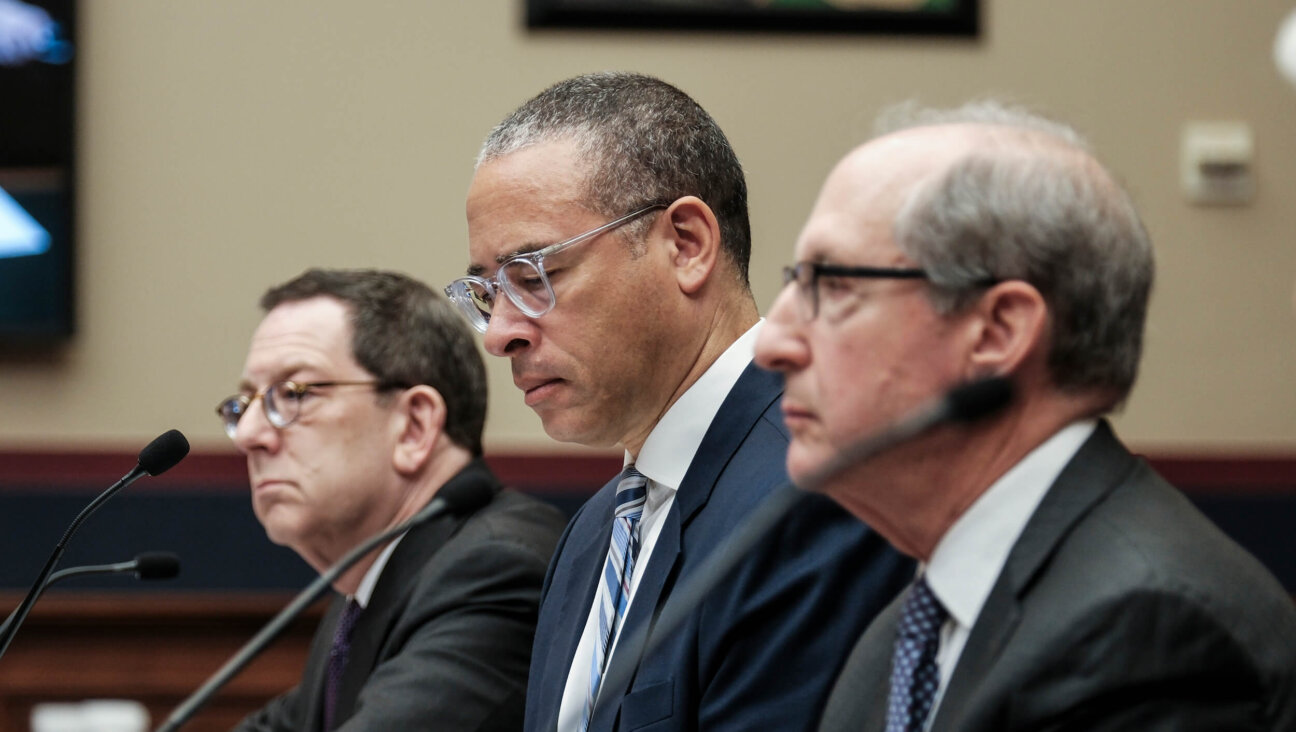 Michael Schill, president of Northwestern University; Jonathan Holloway, president of Rutgers University; and Frederick Lawrence, former president of Brandeis University, testify at a hearing on May 23, 2024 in Washington, D.C. 