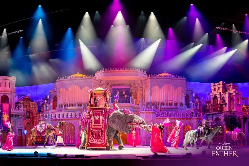 The Broadway-style production of the Book of Esther.