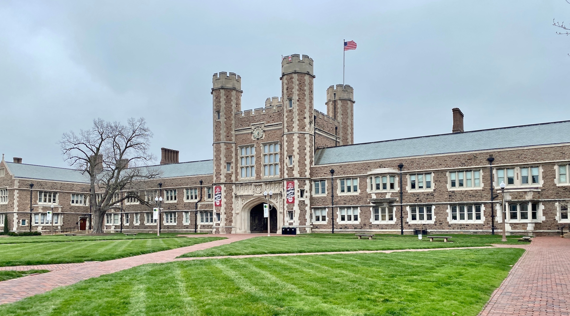 Brookings Hall at Washington University in St. Louis, Missouri, March 23, 2023. (Warren LeMay via Creative Commons)