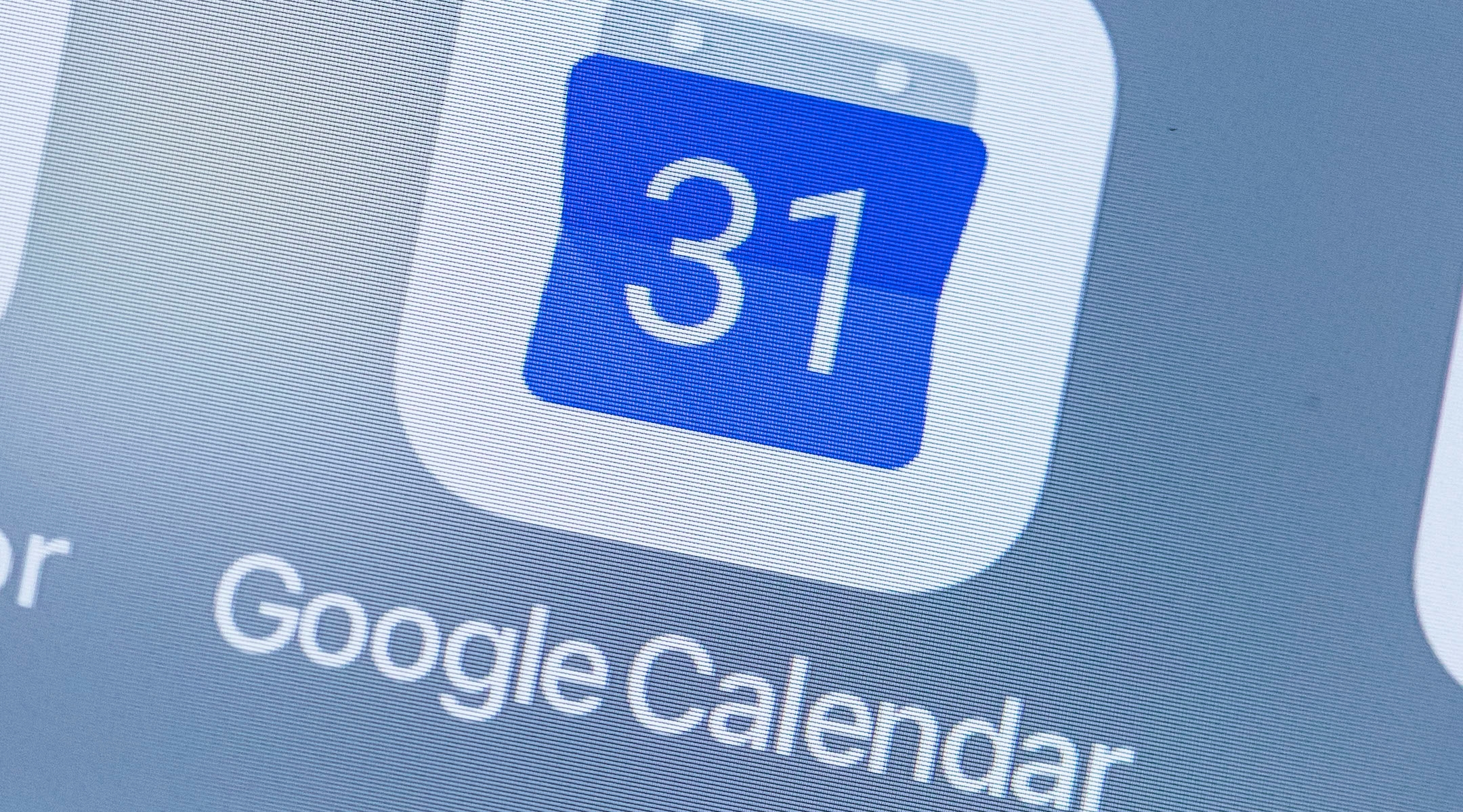 Hong Kong, Hong Kong – JULY 31: A smart phone with the icons for the Google Calendar app is seen on the screen in Hong Kong, Hong Kong, on July 31, 2018. (Photo by S3studio/Getty Images)