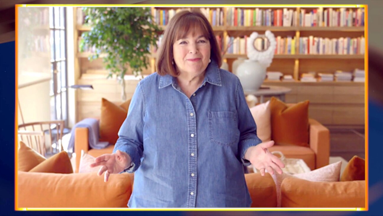 Ina Garten accepts an Emmy Award, 2021.