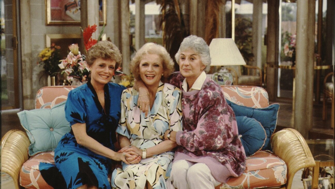 Actresses (L-R) Rue Mclanahan, Betty White, and Bea Arthur pose for a portrait on the set of the Golden Girls circa 1987, Los Angeles. (Mark Sennet/Getty Images)