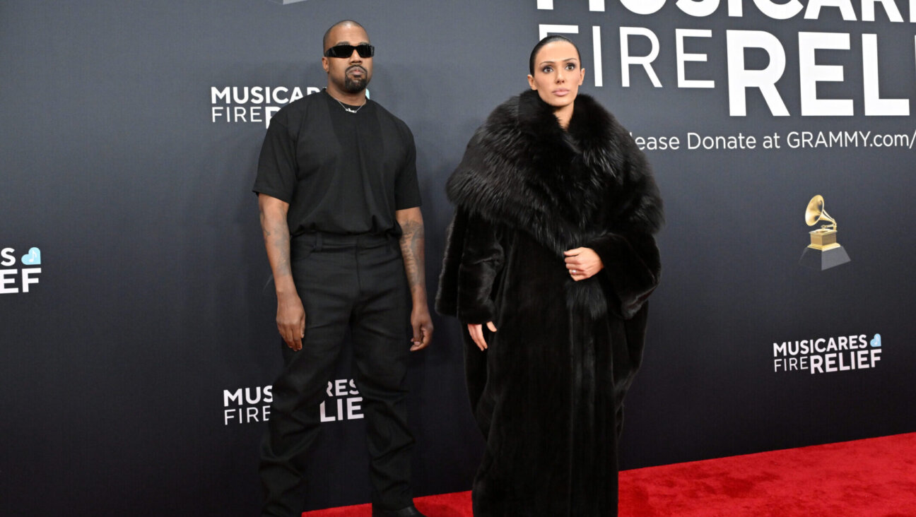 Kanye West and Bianca Censori attend the 67th Grammy Awards at Crypto.com Arena in Los Angeles, Feb. 2, 2025. (Axelle/Bauer-Griffin/FilmMagic)