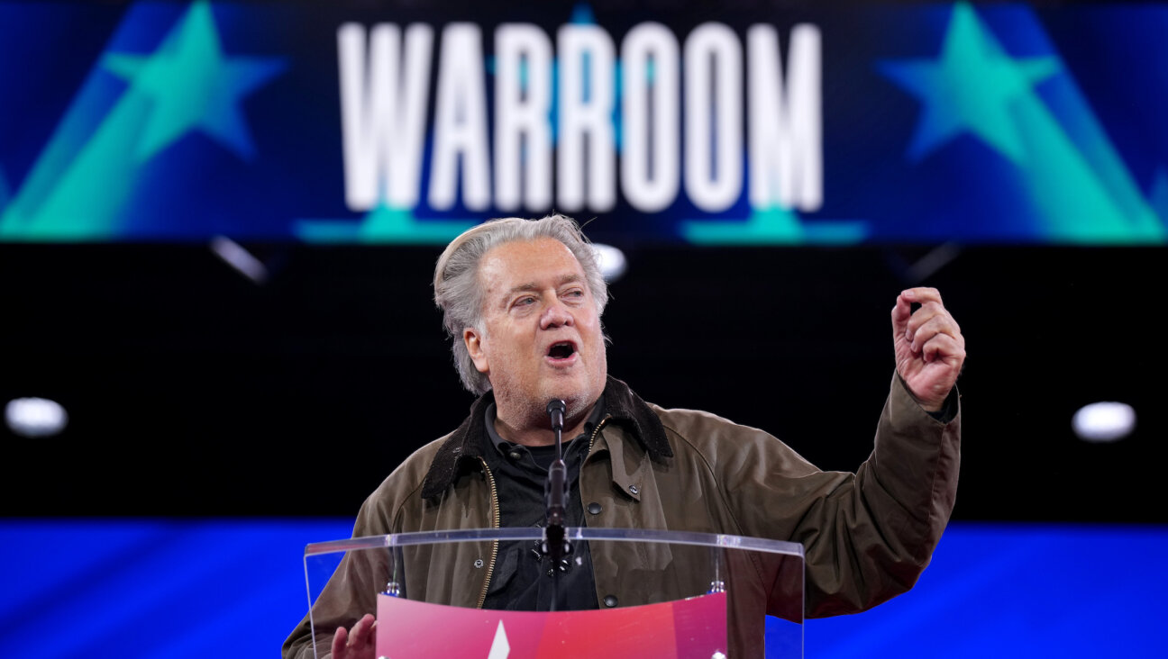 Steve Bannon speaks during the Conservative Political Action Conference (CPAC) at the Gaylord National Resort Hotel And Convention Center on Feb. 20, 2025 in Oxon Hill, Maryland. (Andrew Harnik/Getty Images)