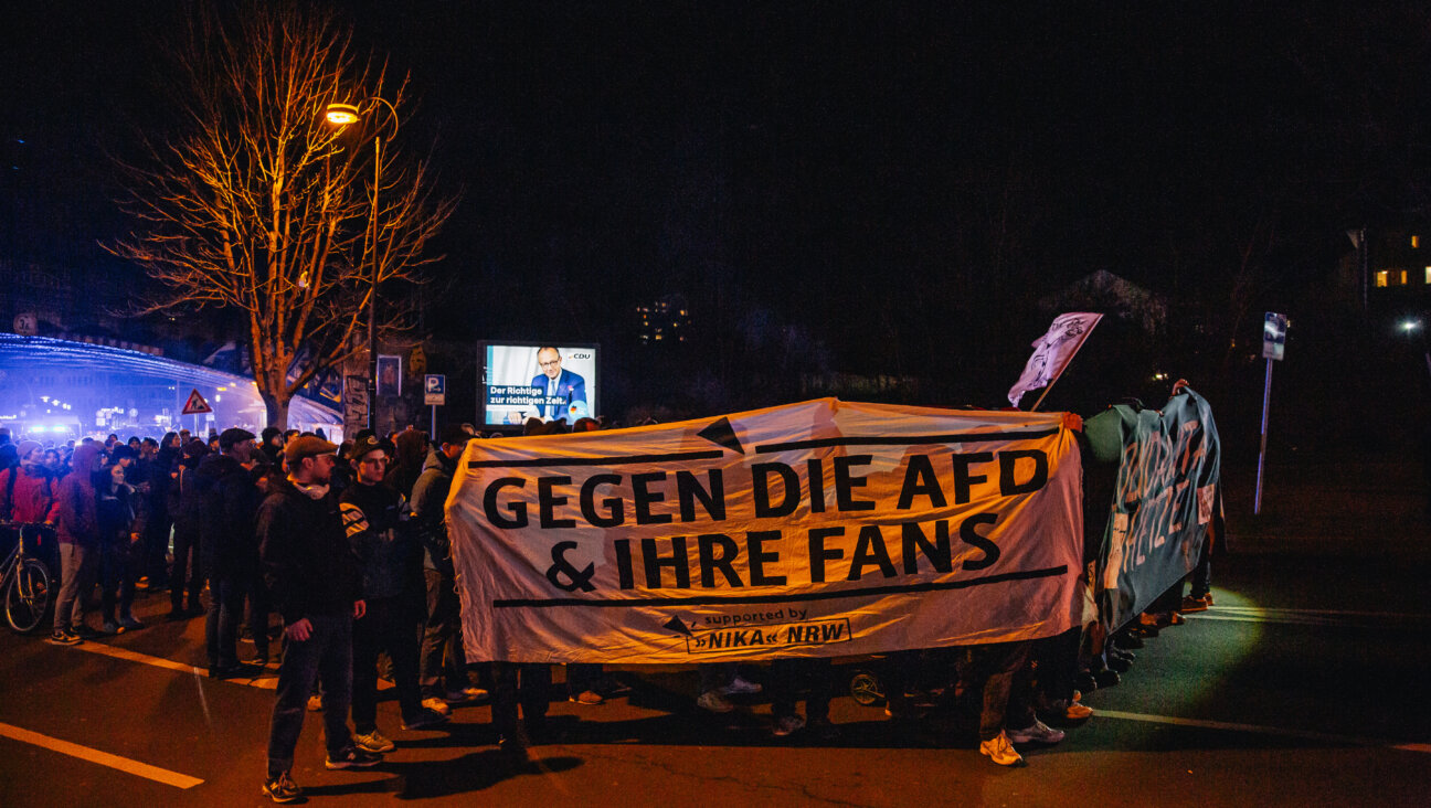 Demonstrators in Dortmund, Germany, march to protest the rise of the conservative CDU and the far-right AfD parties.