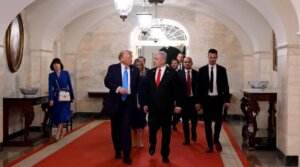 President Donald Trump meets with Israeli Prime Minister Benjamin Netanyahu. (Avi Ohayon/Israeli Government Press Office)