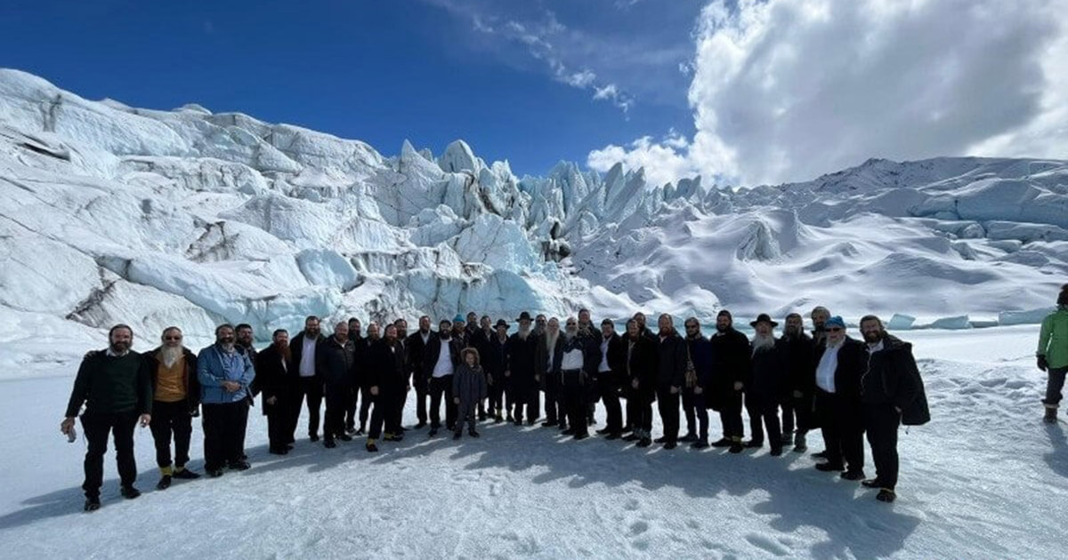 The 2023 regional conference of Chabad-Lubavitch emissaries met at the Matanuska Glacier in Alaska.