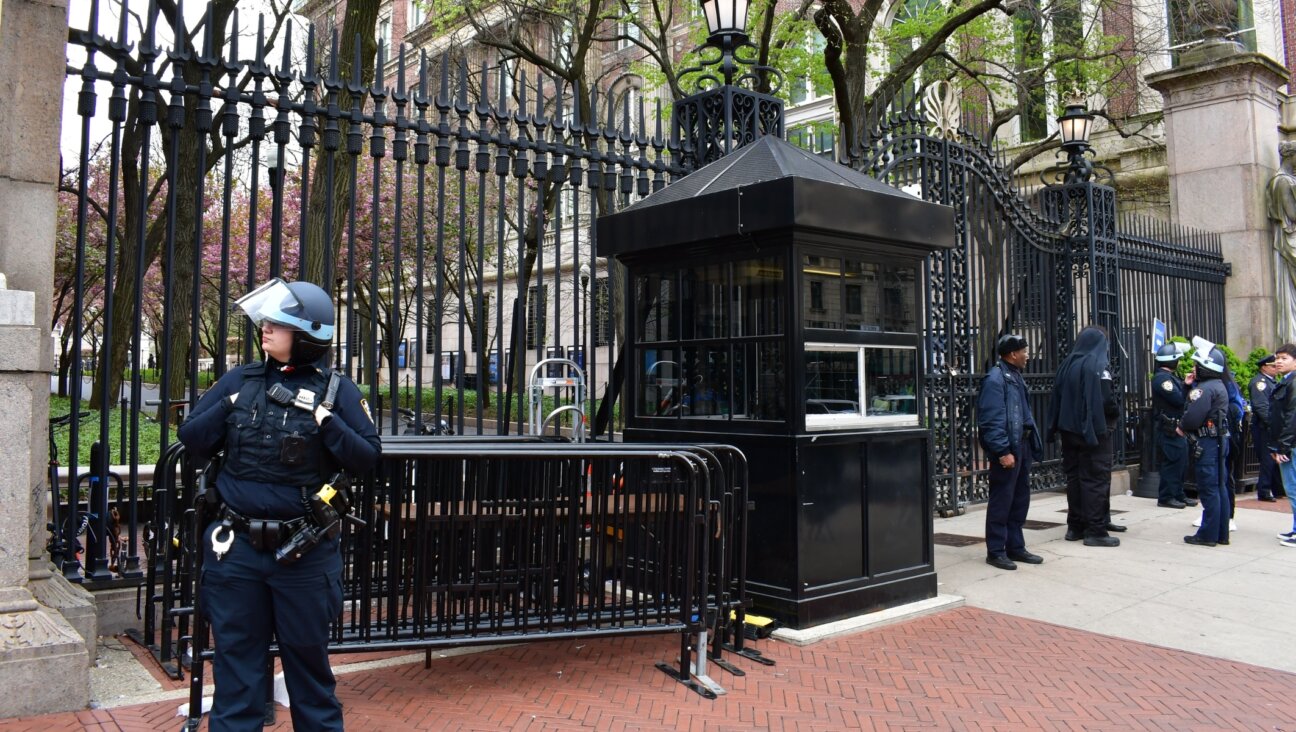 Columbia’s gates were closed to ID holders the week of University President Minouche Shafik’s testimony in Congress. (Jackie Hajdenberg)