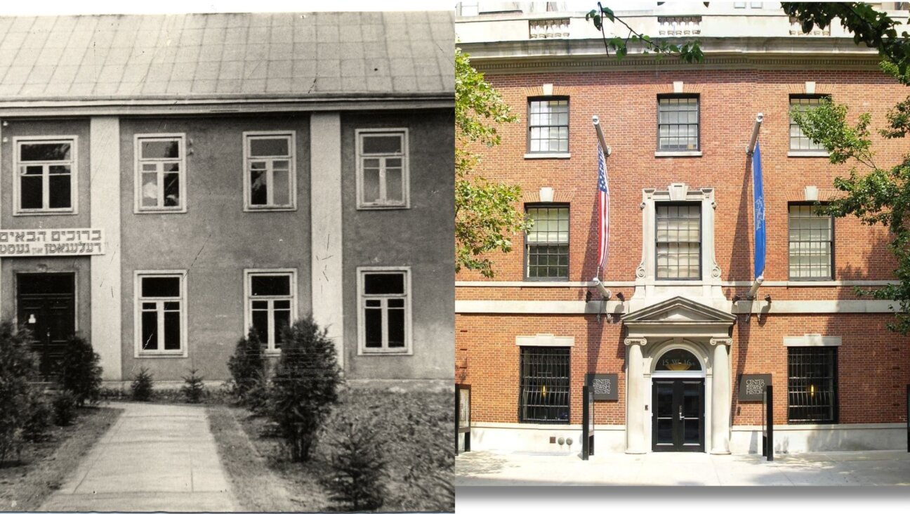 The YIVO building in Vilna, left, and its new home near Union Square, right, tell a story of assimilation and the struggle for continuity.