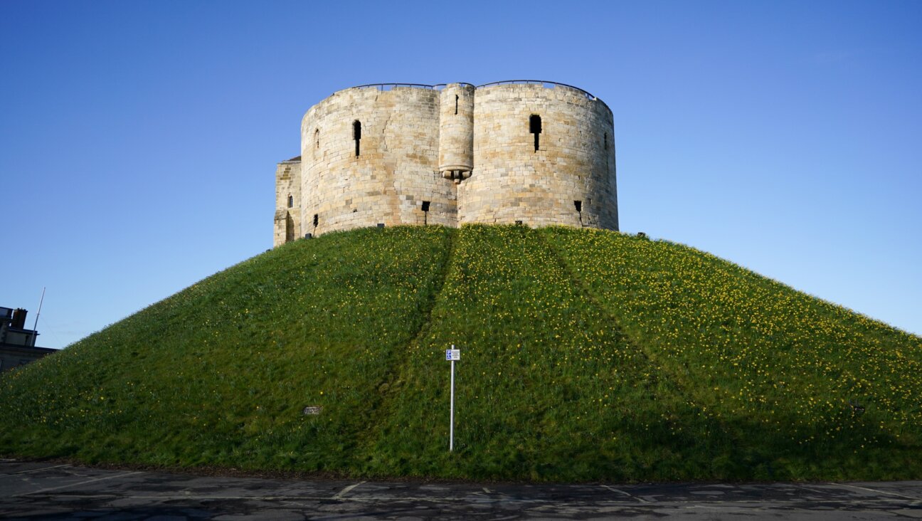 A view of Clifford’s Tower, the site where an estimated 150 Jews were killed in a medieval pogrom in 1190. (Photo by Ian Forsyth/Getty Images)