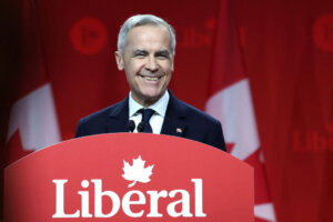 Canada's Liberal leader and Prime Minister-elect Mark Carney on March 9. 