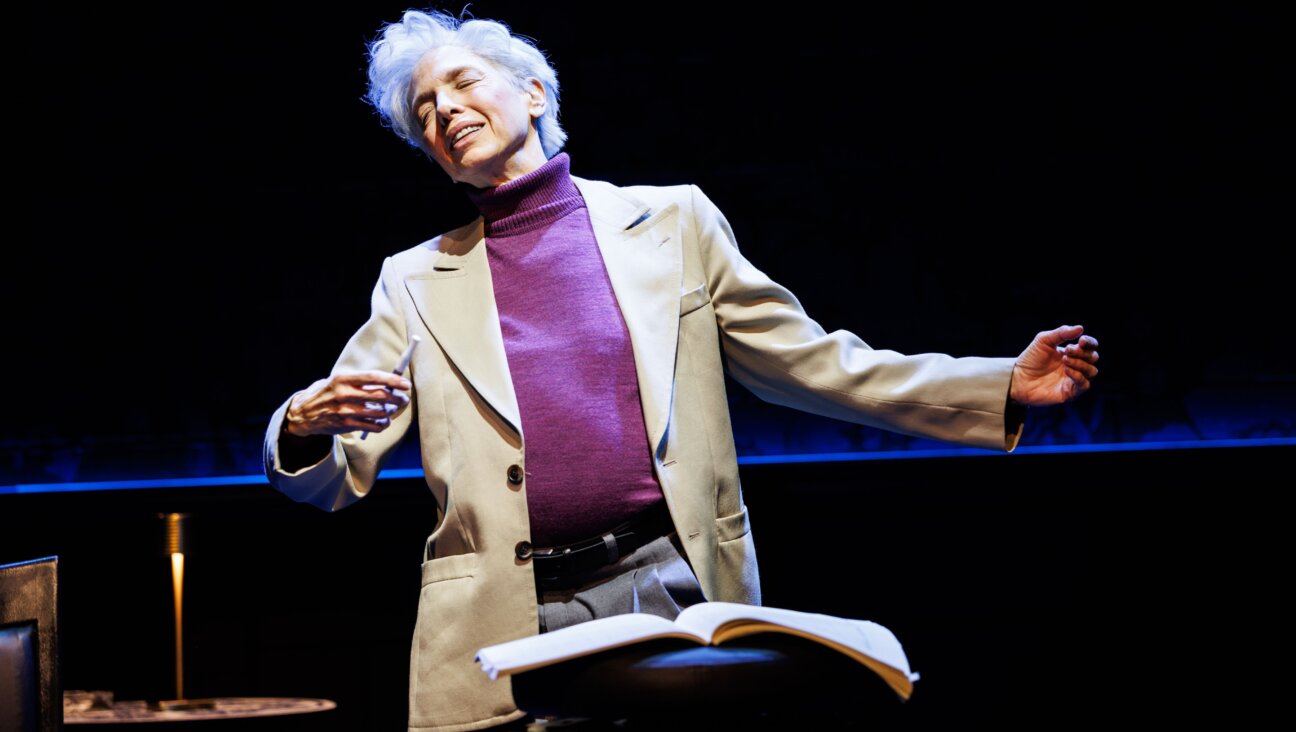 Helen Schneider as Leonard Bernstein, conducting some Brahms.