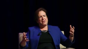 U.S. Supreme Court Justice Elena Kagan participates in a discussion at George Washington University Law School, in Washington, DC. on Sept. 13, 2016 (Mark Wilson/Getty Images)