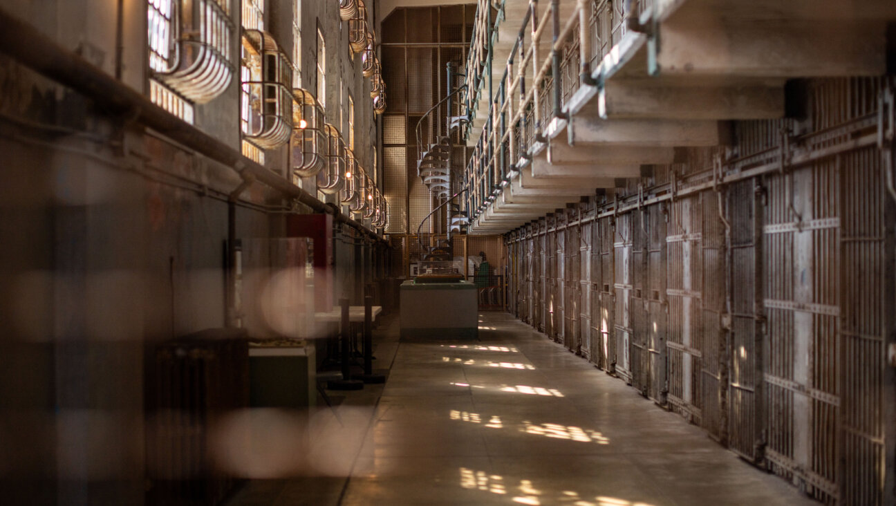 A cell block at Alcatraz Prison.