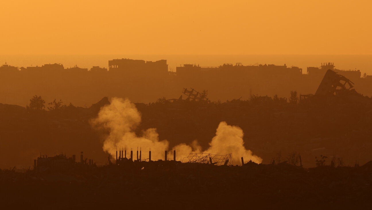 This picture taken from a position in southern Israel along the border with the Gaza Strip on May 6, 2025, shows smoke billowing from explosions in Gaza. 