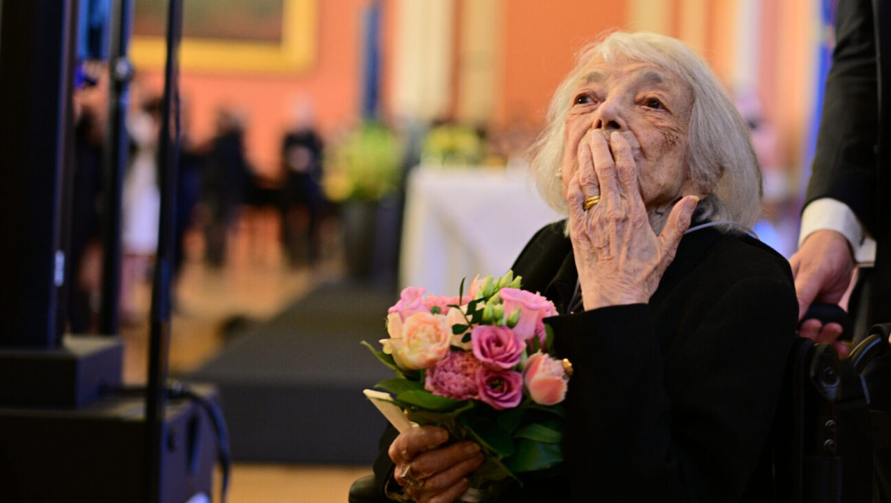 Margot Friedländer, Holocaust survivor and honorary citizen of Berlin, participates in Berlin’s event commemorating the end of World War II, May 7, 2025. (Sebastian Christoph Gollnow/dpa (Photo by Sebastian Gollnow/picture alliance via Getty Images)