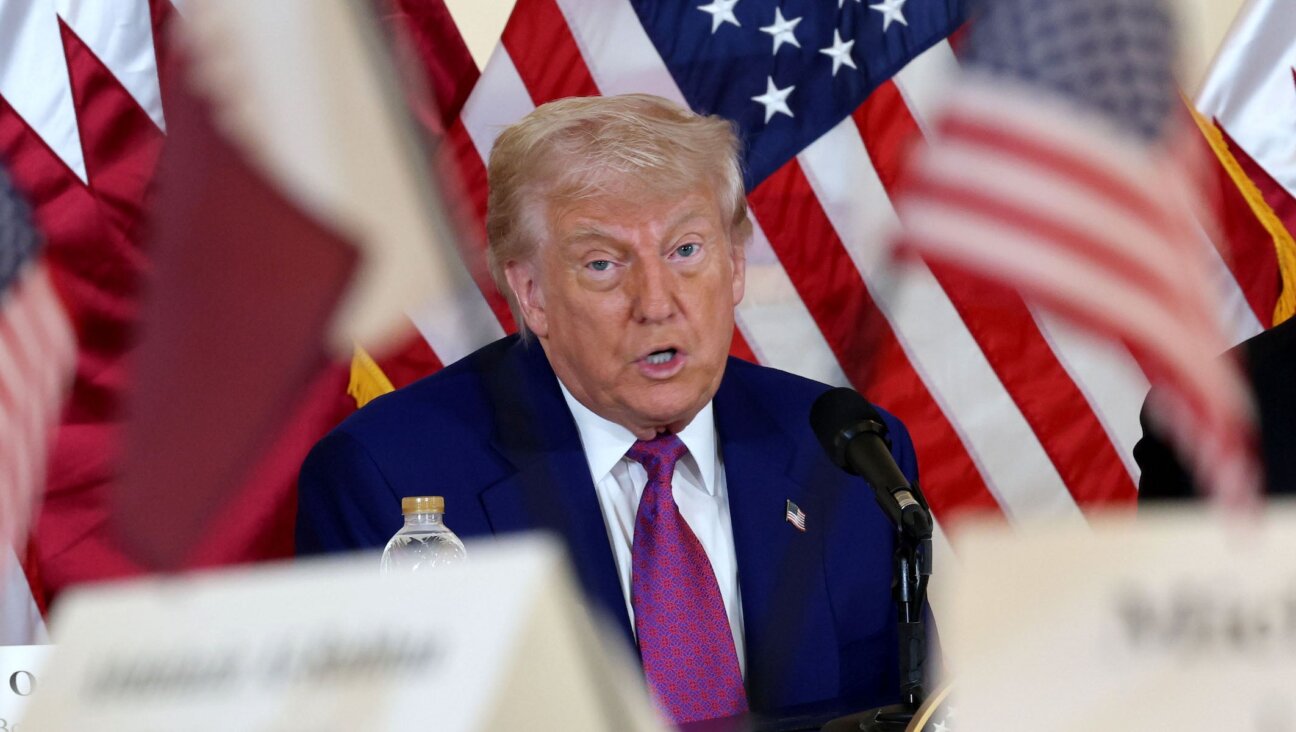 President Donald J. Trump meets with business leaders at the Ritz Carlton Hotel on May 15, 2025, in Doha, Qatar. (Win McNamee/Getty Images)