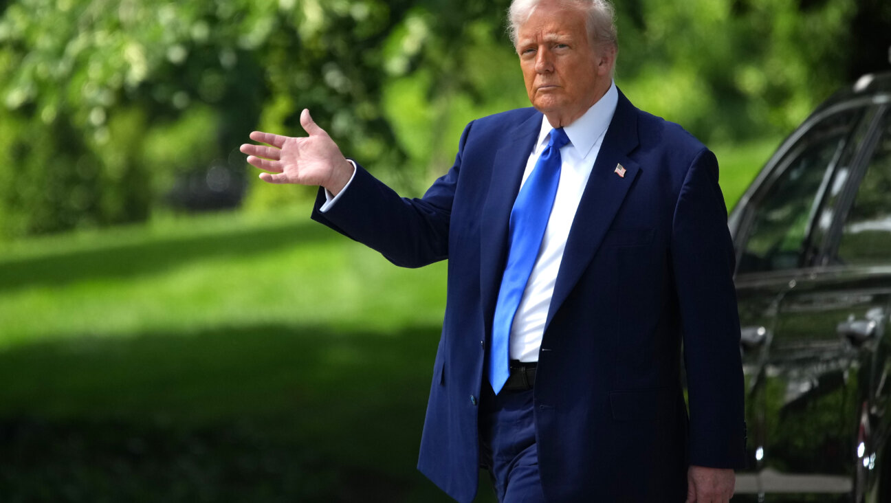 Donald Trump departs the White House on May 12, 2025.