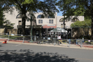Elias Rodriguez has been arrested and charged with first-degree murder and other crimes for the killing of two employees of the Israeli Embassy, pictured above.