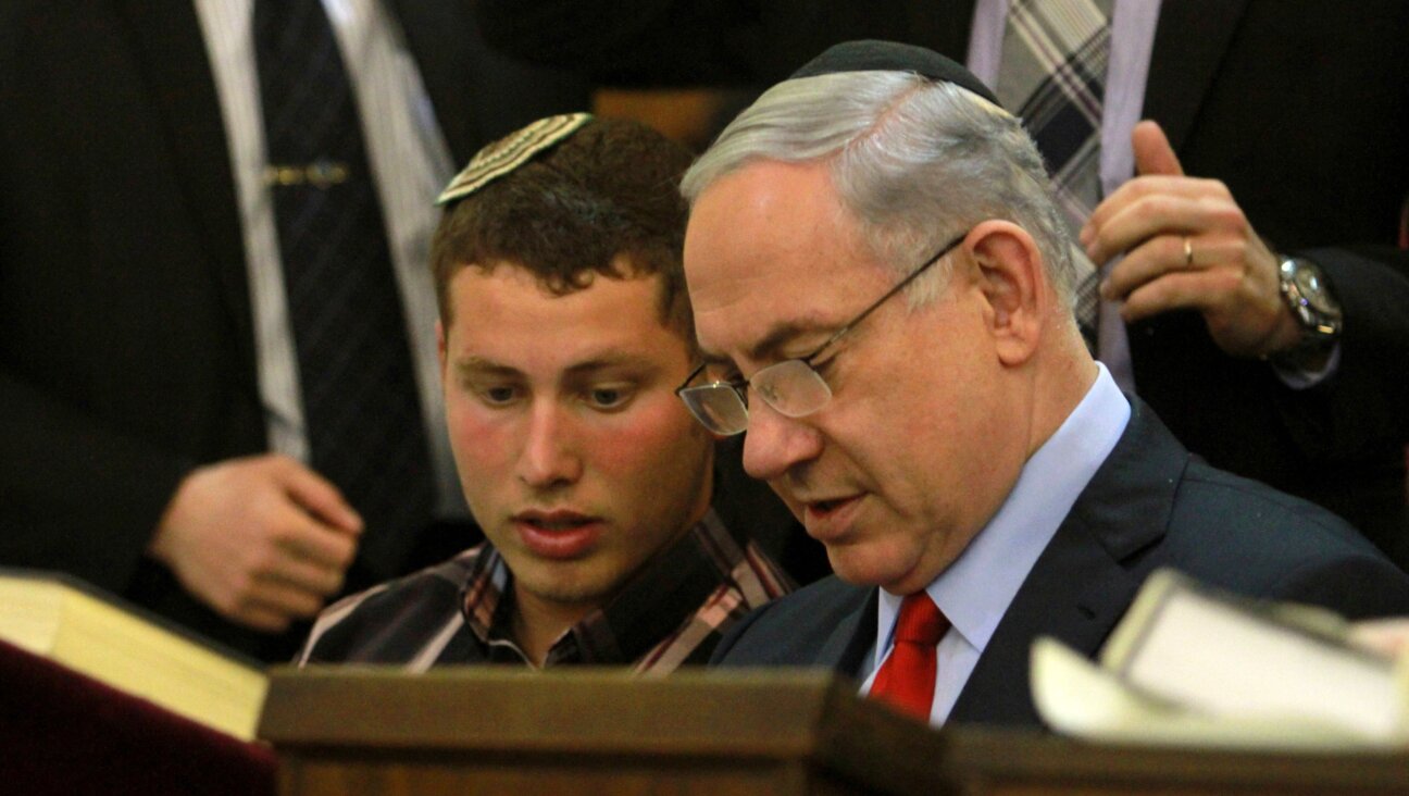 Israeli Prime Minister Benjamin Netanyahu and his son Avner in 2015.