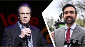 NYC mayoral candidates Andrew Cuomo and Zohran Mamdani on the campaign trail. 