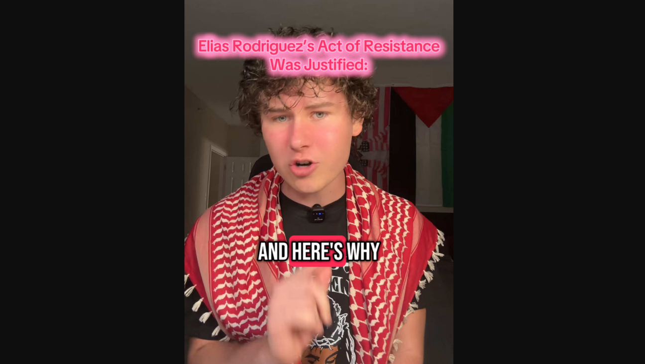 A video by Guy Christensen, a pro-Palestinian influencer with more than 3 million followers. (Screenshot)