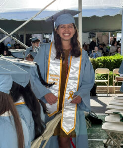 Eliana Goldin graduating from Columbia University in May 2025.