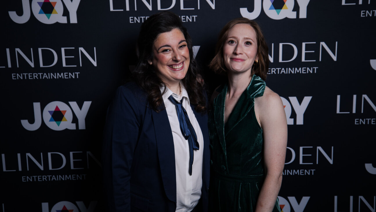 Rachael Fried, executive director of JQY, poses with Tony Award-winning producer Rachel Sussman, who was honored as the inaugural Jewish Queer Icon at the 2025 JQY Gala.