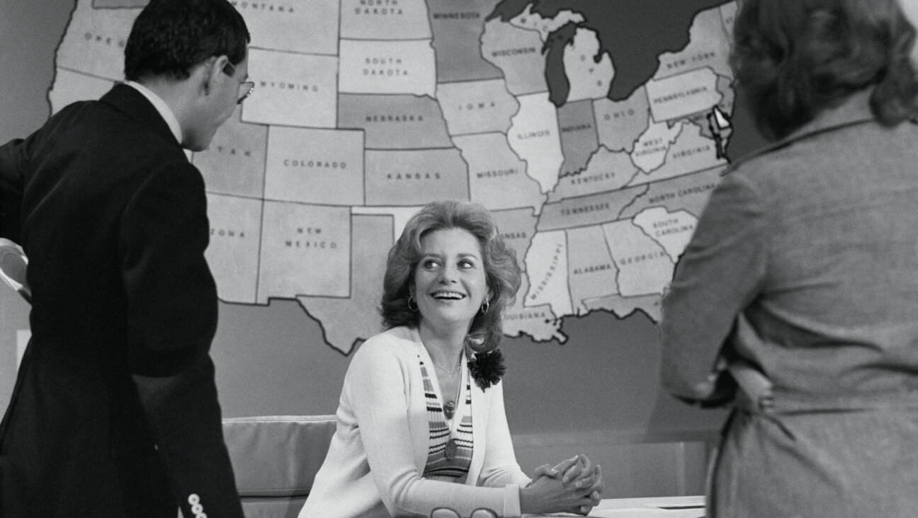 Barbara Walters at the National Broadcasting Company's studio in New York.