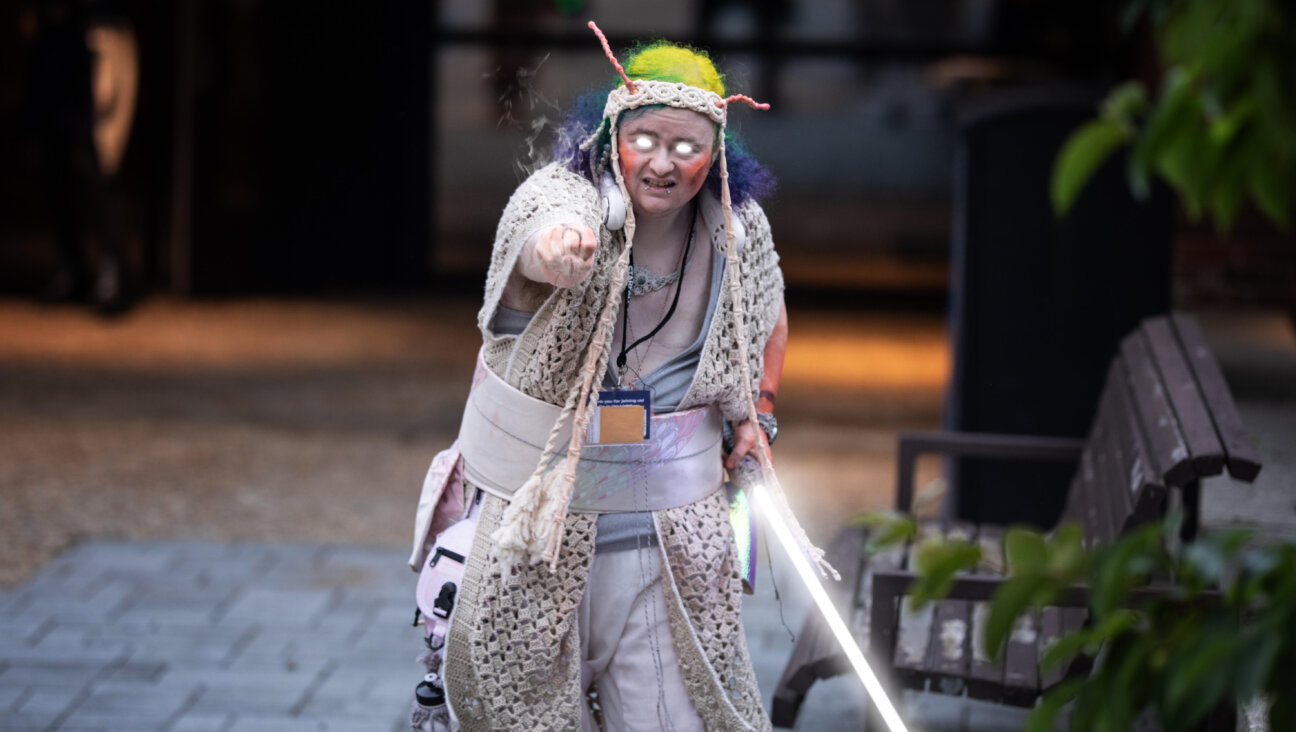 The LARPer Crow, playing a member of the Lakki species. 