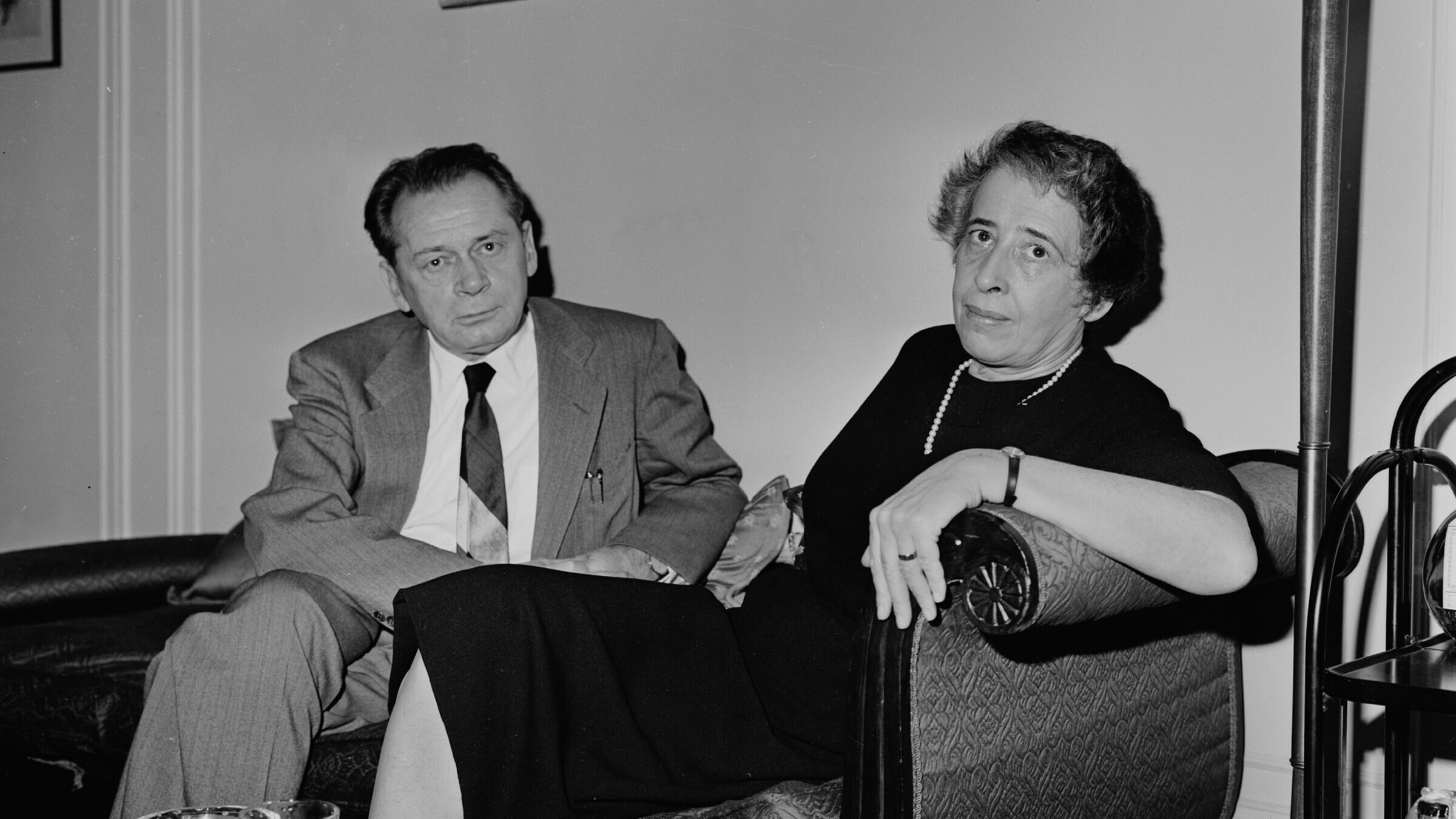 Hannah Arendt and her husband, poet Heinrich Blucher.