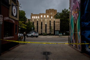 The downtown Boulder County Government Building is shown following an incident that the FBI is investigating as an act of terror on June 1, 2025 in Boulder, Colorado. A suspect is in custody after reportedly throwing an incendiary device at a group participating in an organized walk near the courthouse to show solidarity with hostages held by Hamas in Gaza.  (Photo by Chet Strange/Getty Images)