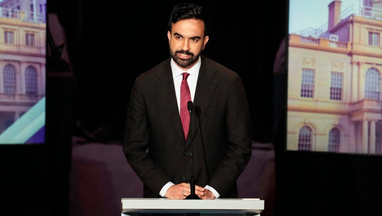 Assemblyman Zohran Mamdani speaks during the New York City Democratic Mayoral Primary Debate at the John Jay College of Criminal Justice in the Gerald W. Lynch Theater on June 12, 2025 in New York City. (Vincent Alban/Pool/AFP via Getty Images)
