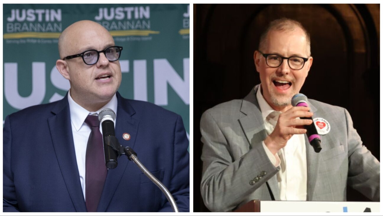 (L to R): Justin Brannan and Mark Levine, candidates for New York City comptroller. 