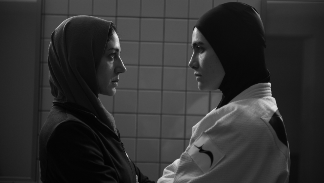 Zar Amir Ebrahimi and Arienne Mandi in <i>Tatami.</i>
