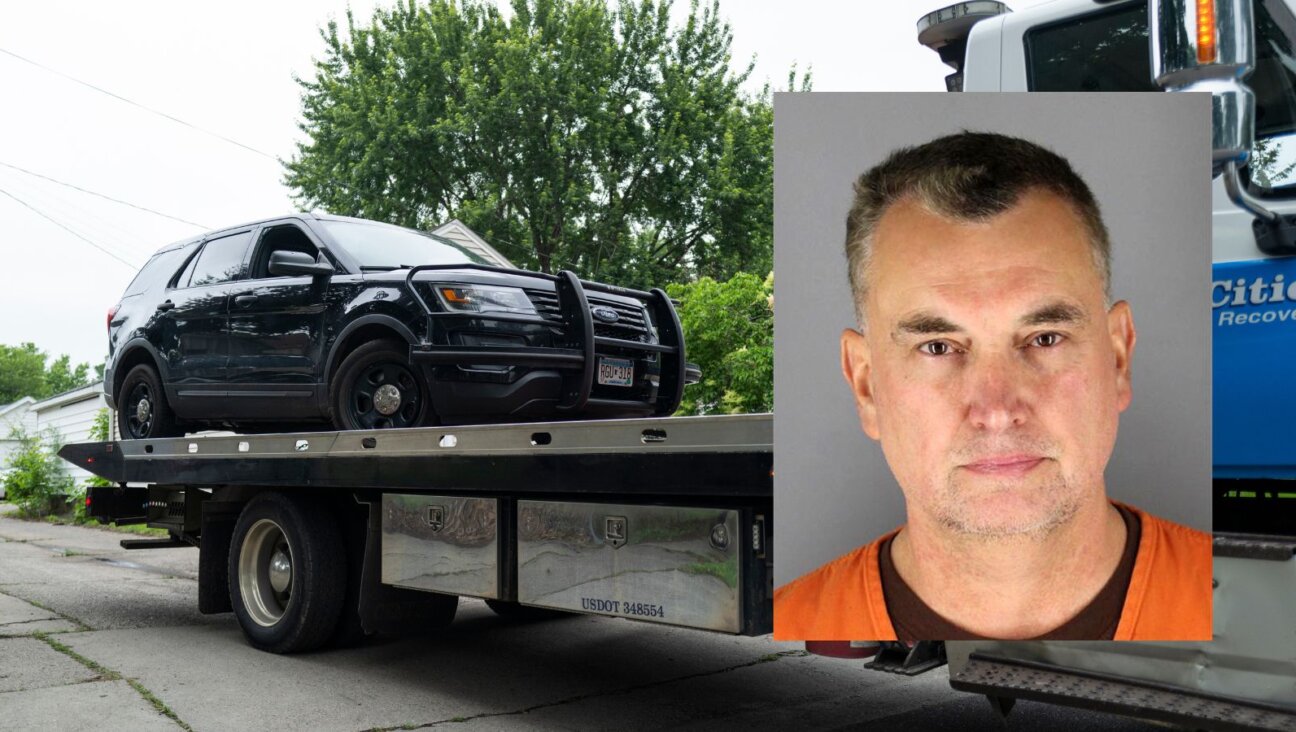 Vance Boelter, accused of shooting two politicians, and the car he arrived in being towed.
