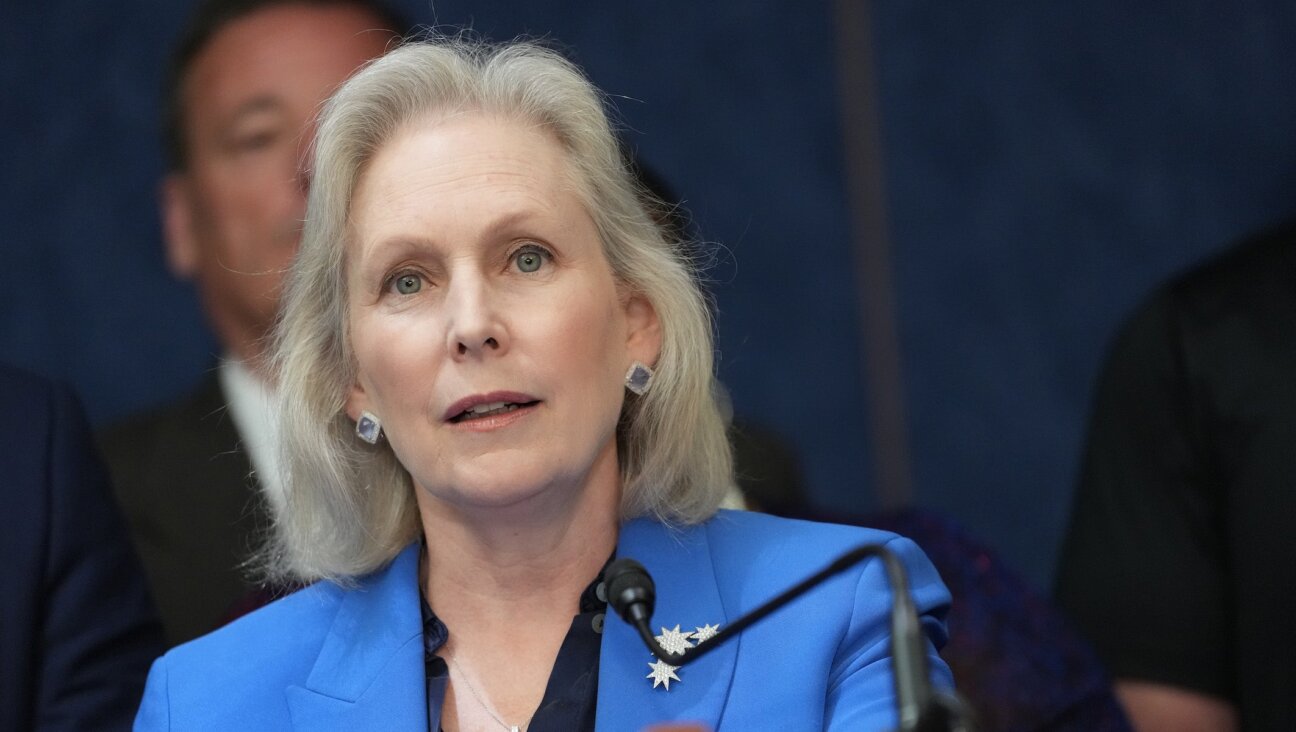 Sen. Kirsten Gillibrand speaks at a press conference on the World Trade Center Health Program at the U.S. Capitol on May 13, 2025 in Washington, DC.