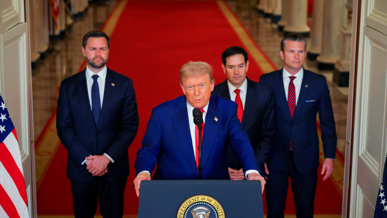 President Donald Trump addresses the nation after U.S. strikes on Iran on June 21, with Vice President JD Vance, Secretary of State Marco Rubio, and Secretary of Defense Pete Hegseth appearing alongside. 