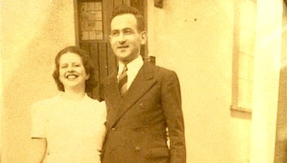 Lil and Harry as newlyweds, 1940, New Haven, CT 
