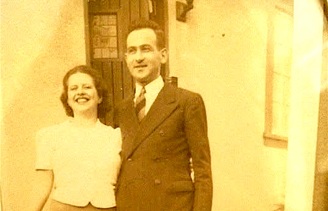 Lil and Harry as newlyweds, 1940, New Haven, CT 
