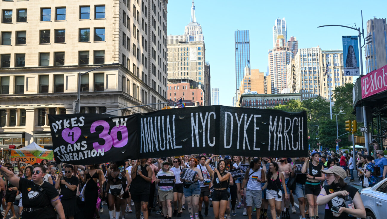 People participate in the 30th Annual New York City Dyke March on June 25, 2022.