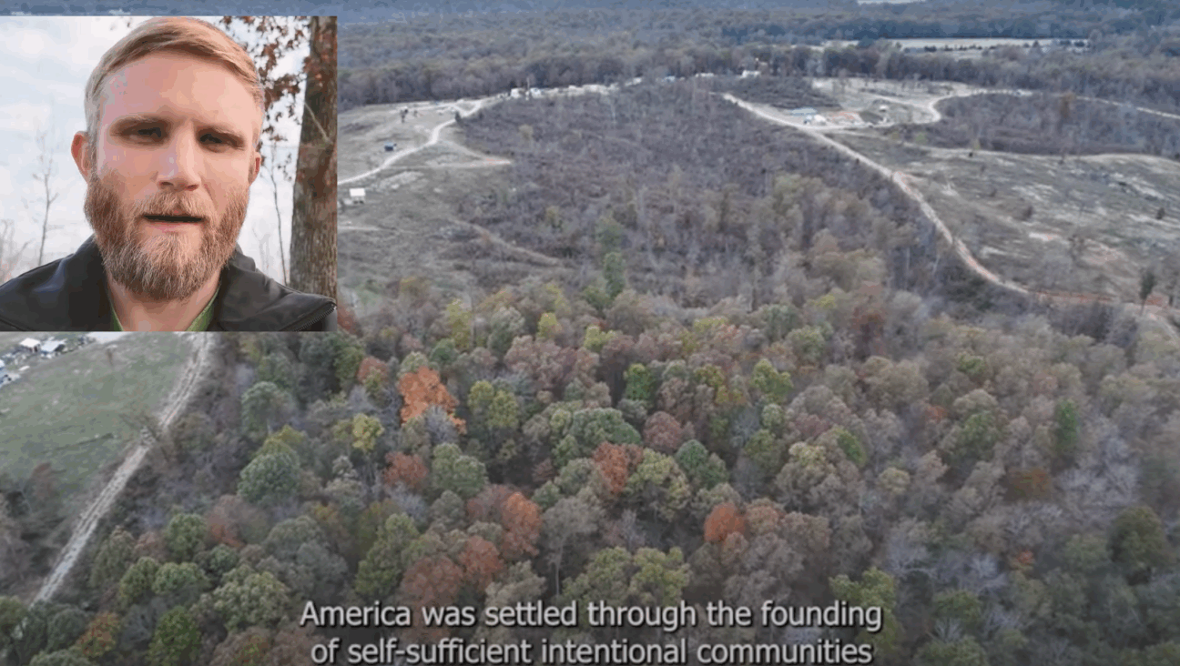 Eric Orwoll is co-founder of Return to the Land, which is establishing a segregated community in Arkansas.