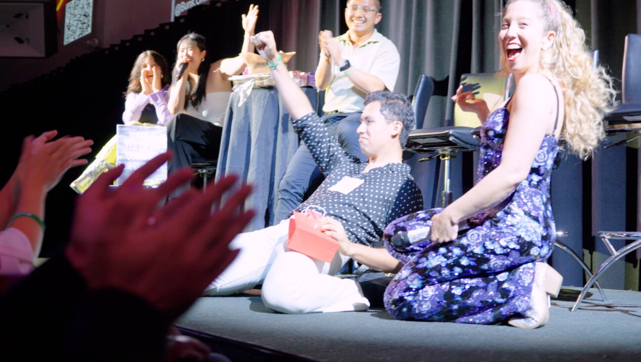 Allison Goldberg, front, at one of her shows.