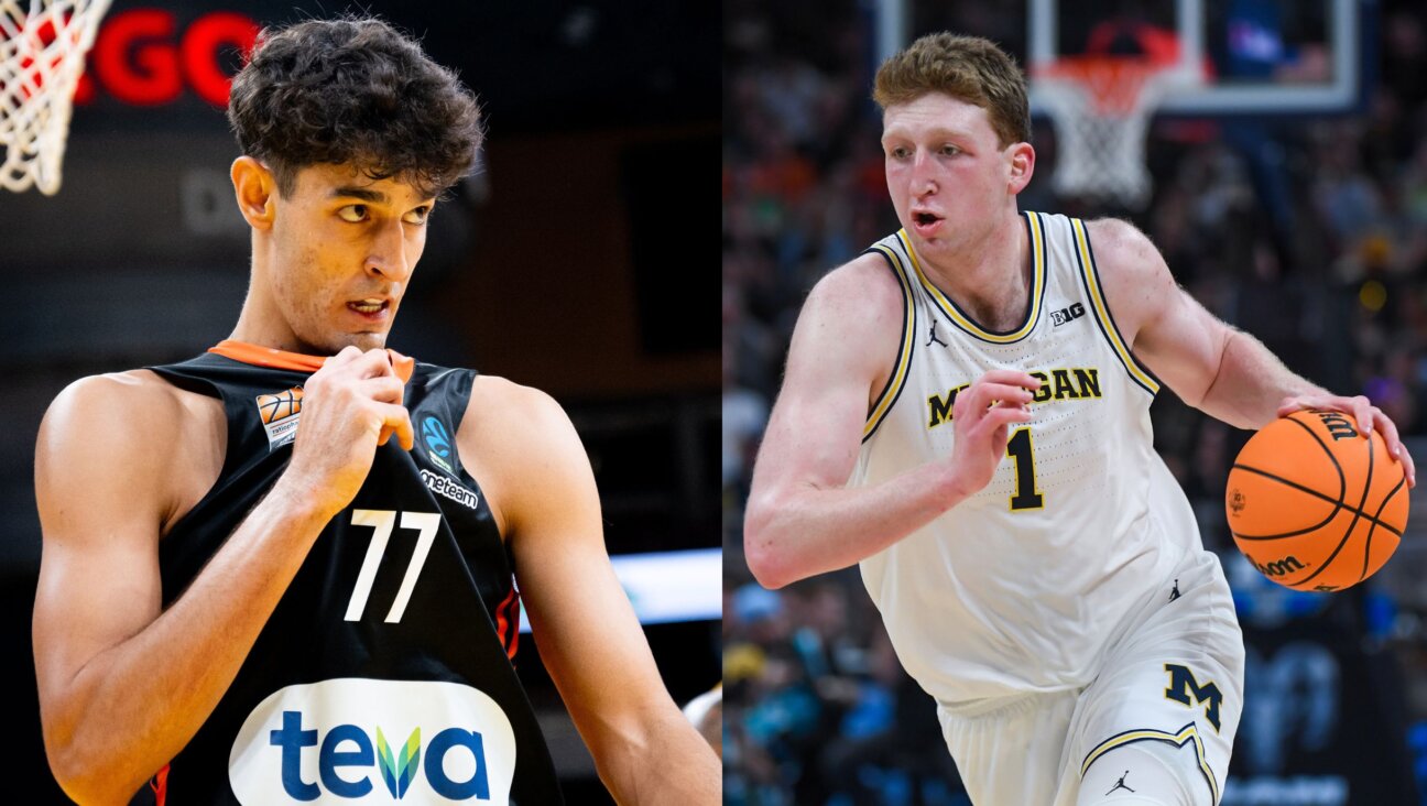 Ben Saraf (left) and Danny Wolf are expected to be picked in this week's NBA Draft.