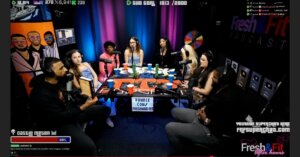 Screenshot from “The Fresh and Fit Podcast” episode on July 21.