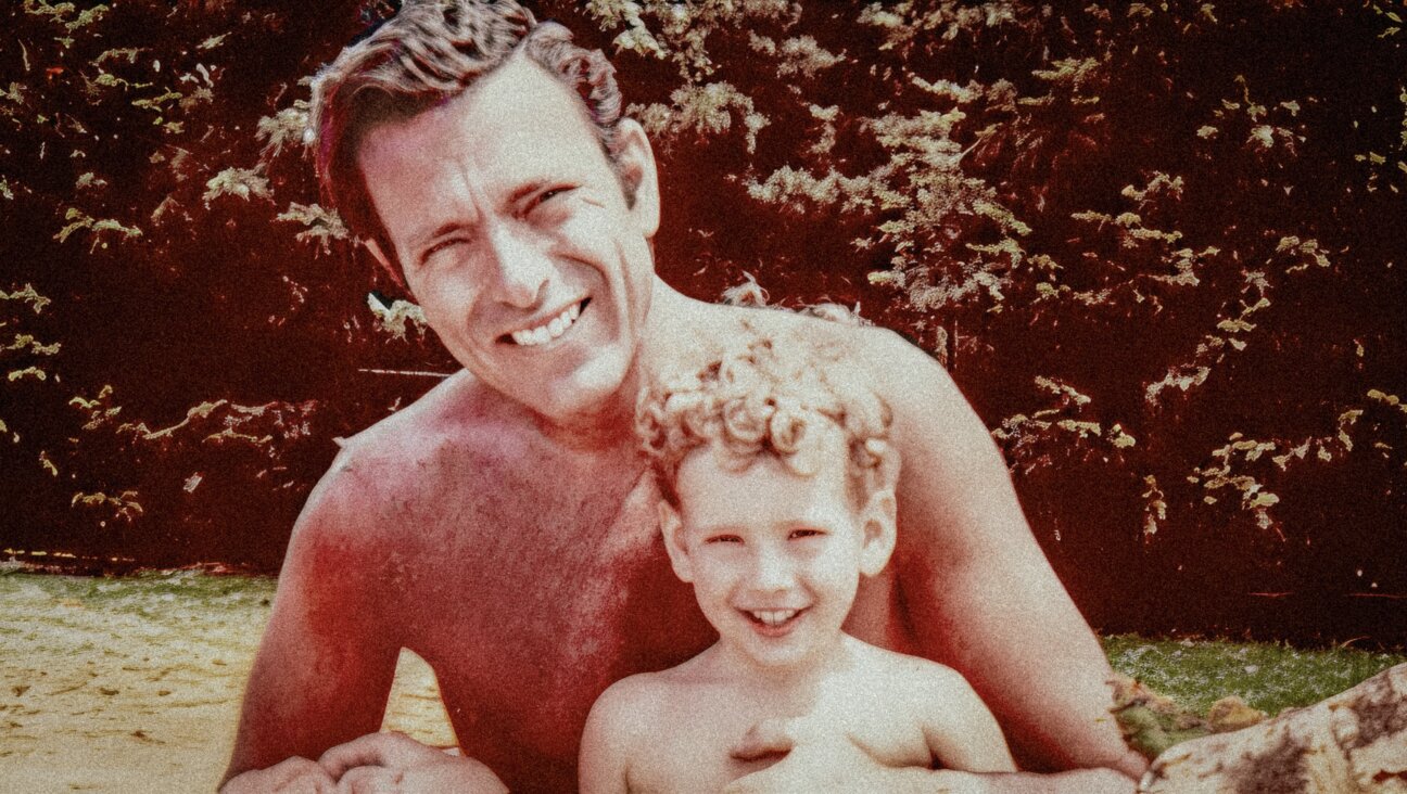 Harvey Schein and young Justin Schein, 1972.