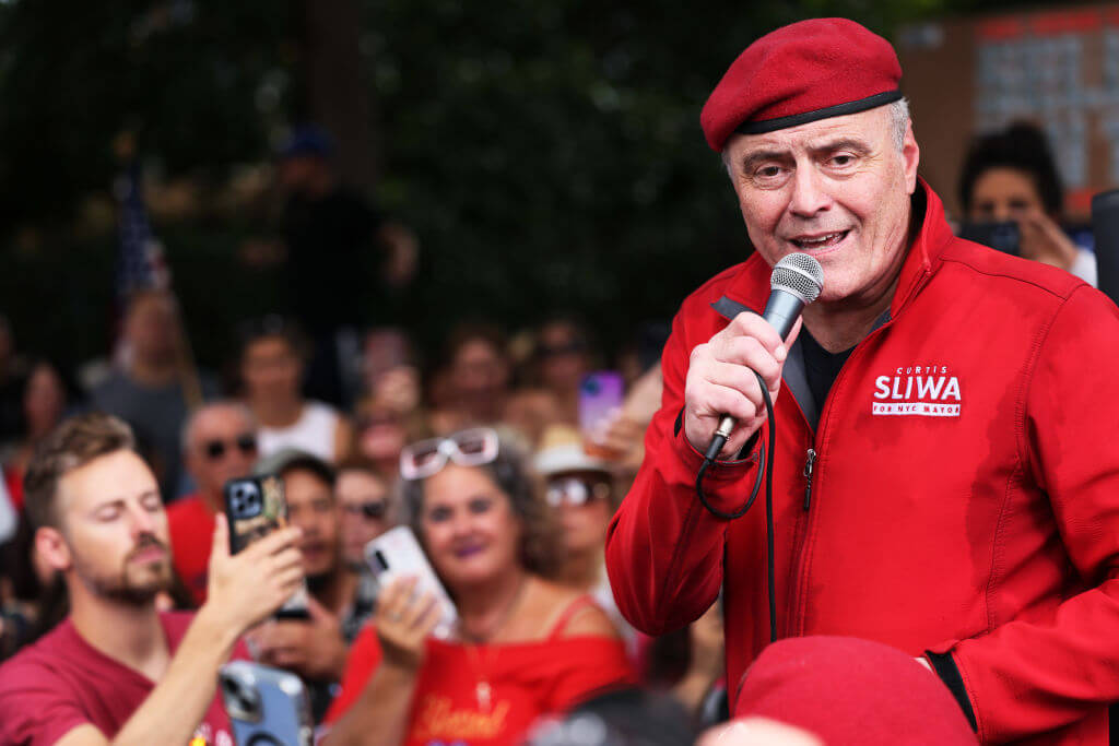 NYC mayoral candidate Curtis Sliwa on August 27, 2023. 