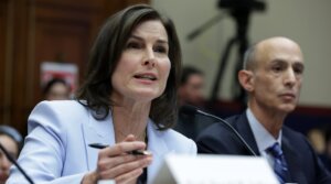 Claire Shipman testifies before the House Committee on Education & the Workforce at Rayburn House Office Building on April 17, 2024 in Washington, DC. (Alex Wong/Getty Images)
