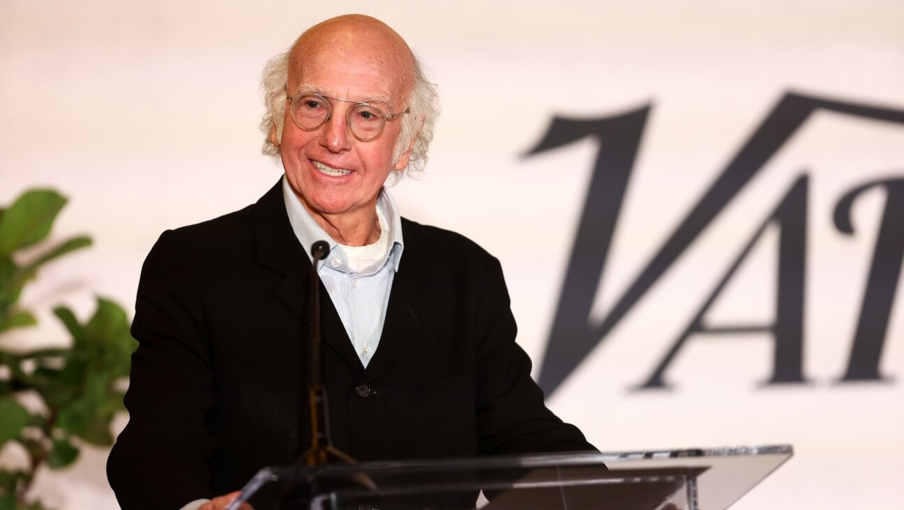 Larry David speaks onstage during the Variety Business Managers Breakfast in West Hollywood, Calif., Nov. 19, 2024. 