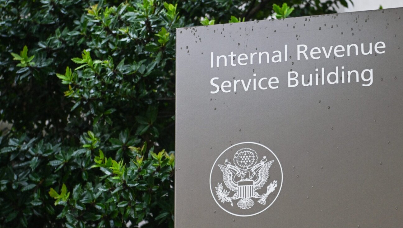 A sign outside the Internal Revenue Service building in Washington, D.C., United States, on May 28, 2025. (STR/NurPhoto via Getty Images)